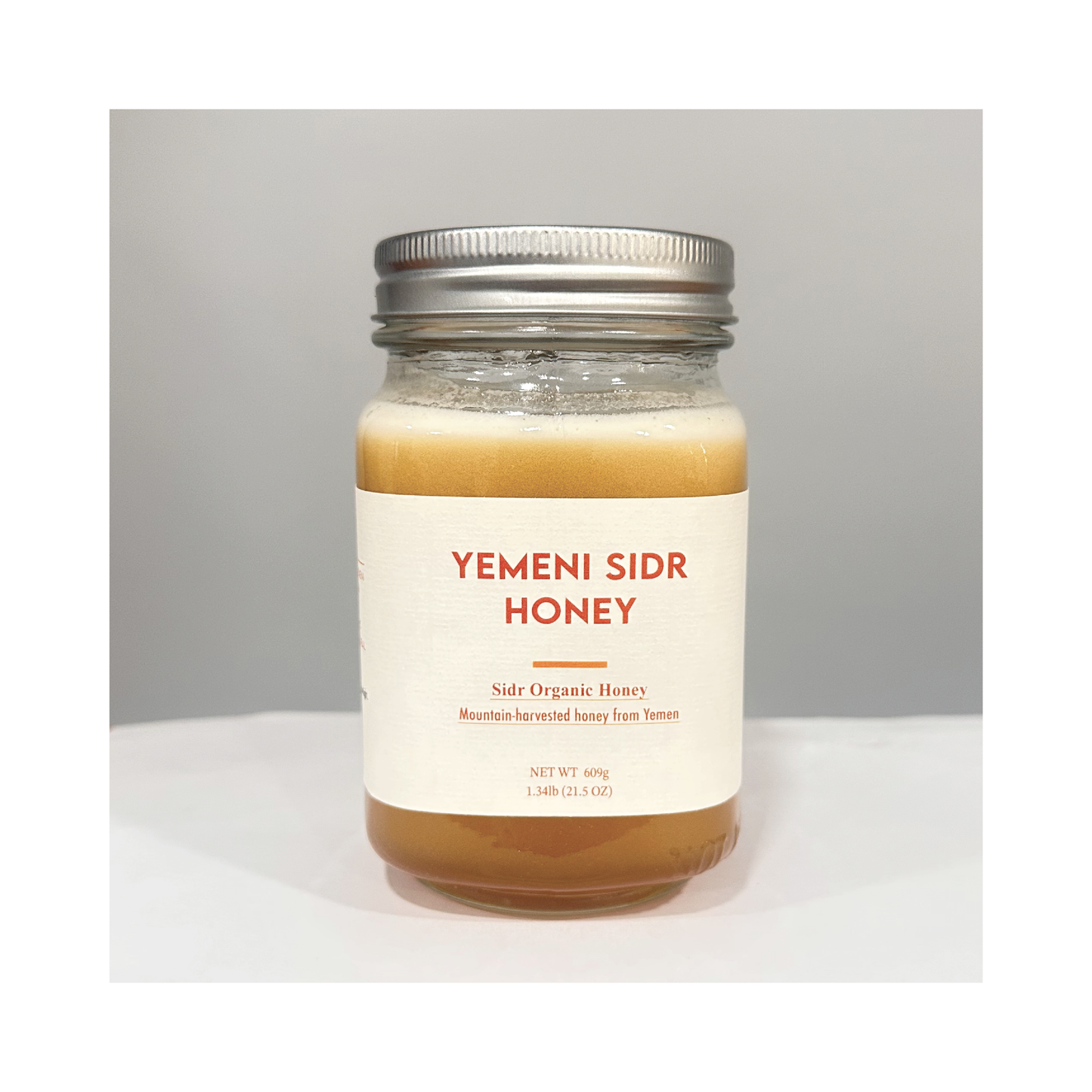 Yemeni Sidr Honey | Authentic Raw Honey from Mountains Area | Sidr Honey Net WT. 1.3 lb (21.5 OZ)